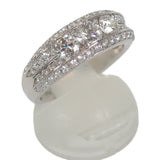 【Aランク】 デザイン ジュエリー リング Pt900プラチナ ダイヤモンド 16号 ダイヤモンド レディース【ISEYA】