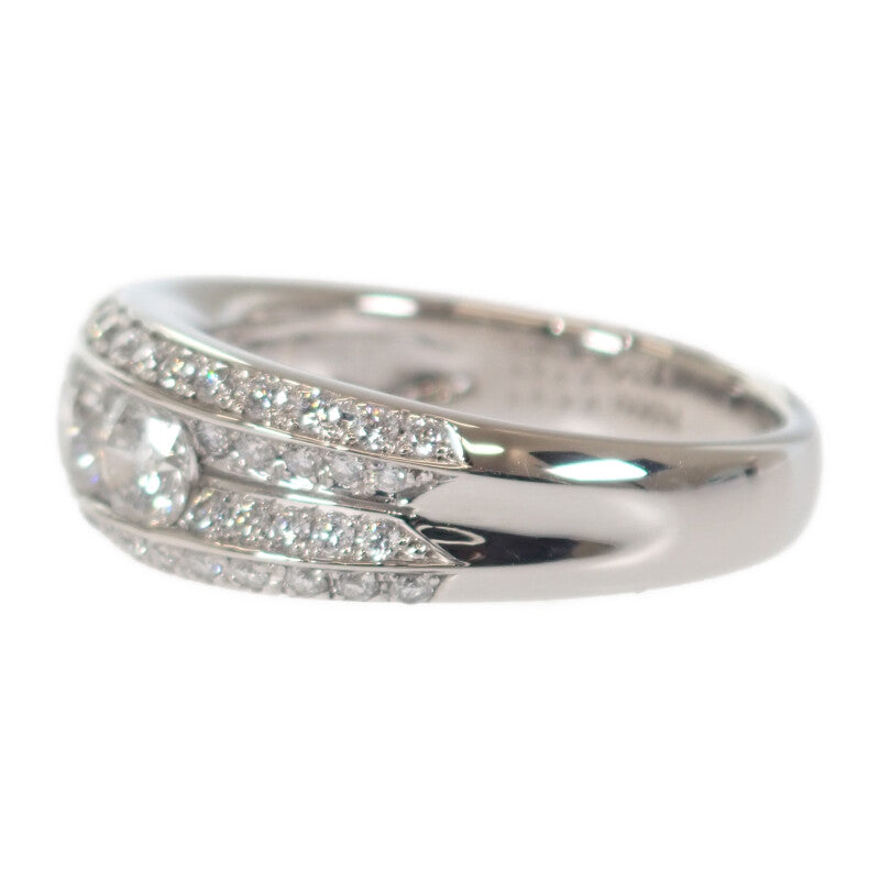 【Aランク】 デザイン ジュエリー リング Pt900プラチナ ダイヤモンド 16号 ダイヤモンド レディース【ISEYA】