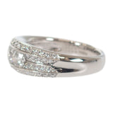 【Aランク】 デザイン ジュエリー リング Pt900プラチナ ダイヤモンド 16号 ダイヤモンド レディース【ISEYA】