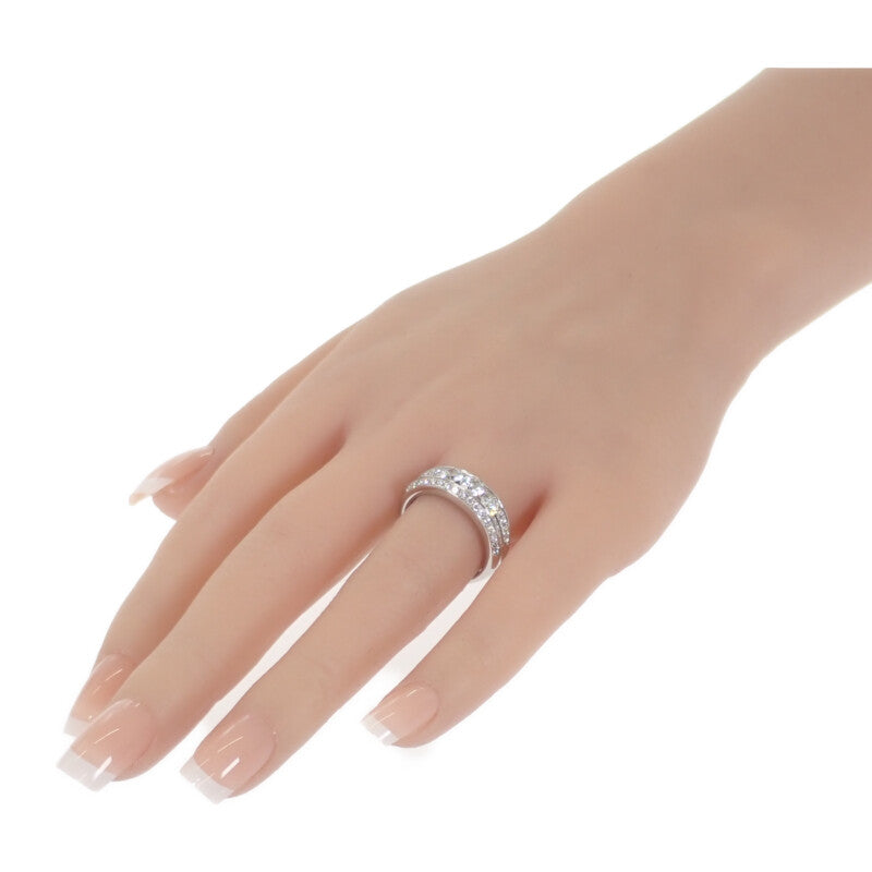 【Aランク】 デザイン ジュエリー リング Pt900プラチナ ダイヤモンド 16号 ダイヤモンド レディース【ISEYA】