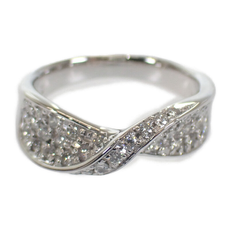 デザインジュエリー ツイスト 11.5号 リング Pt900プラチナ ダイヤモンド レディース【中古】【Aランク】