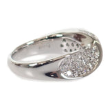 【中古】 デザインジュエリー ツイスト リング Pt900プラチナ ダイヤモンド 11.5号 レディース【Aランク】