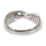 【中古】 デザインジュエリー ツイスト リング Pt900プラチナ ダイヤモンド 11.5号 レディース【Aランク】