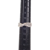 【中古】 デザインジュエリー ツイスト リング Pt900プラチナ ダイヤモンド 11.5号 レディース【Aランク】