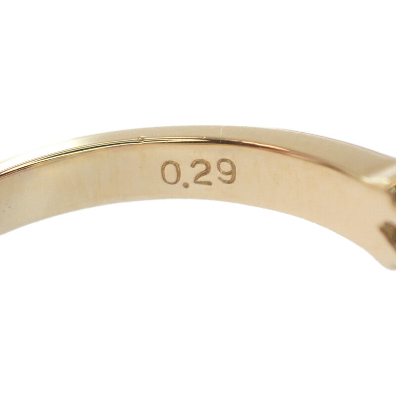 設計款珠寶 11號 戒指 K18黃金 鑽石 紅寶石 女士【中古】【A級品】