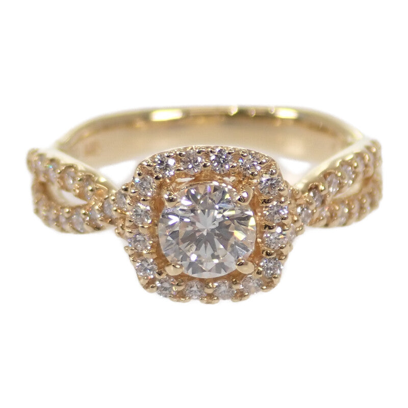 デザインジュエリー ラウンドブリリアントカット 12号 リング K18イエローゴールド ダイヤモンド ダイヤモンド レディース【中古】【Aランク】