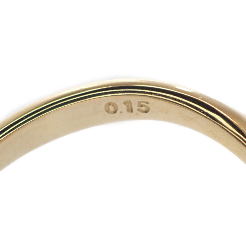 STAR JEWELRY 星珠寶 三連珍珠 13號 戒指 K18黃金 珍珠 鑽石 女士【中古品】【A級】