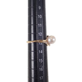 スタージュエリー STAR JEWELRY 13号 リング K18イエローゴールド パール ダイヤモンド レディース【中古】【Aランク】