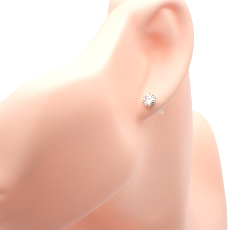 デザイン ジュエリー スタッドピアス ピアス ダイヤモンド Pt900プラチナ ダイヤモンド ダイヤモンド レディース ユニセックス【中古】【Aランク】