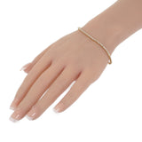 デザインジュエリー テニス ブレスレット K18イエローゴールド ダイヤモンド メンズ レディース【中古】【Aランク】