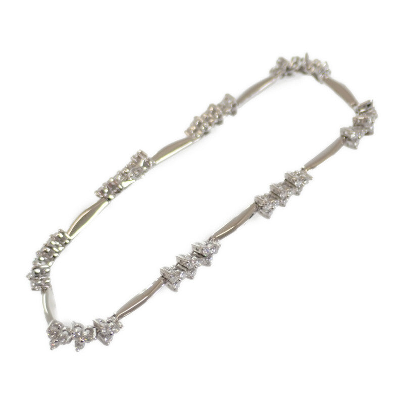 デザイン ジュエリー ブレスレット K18ホワイトゴールド ダイヤモンド レディース【中古】【Aランク】