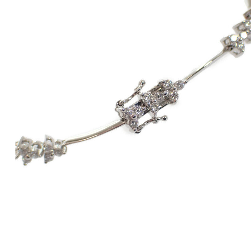 デザイン ジュエリー ブレスレット K18ホワイトゴールド ダイヤモンド レディース【中古】【Aランク】