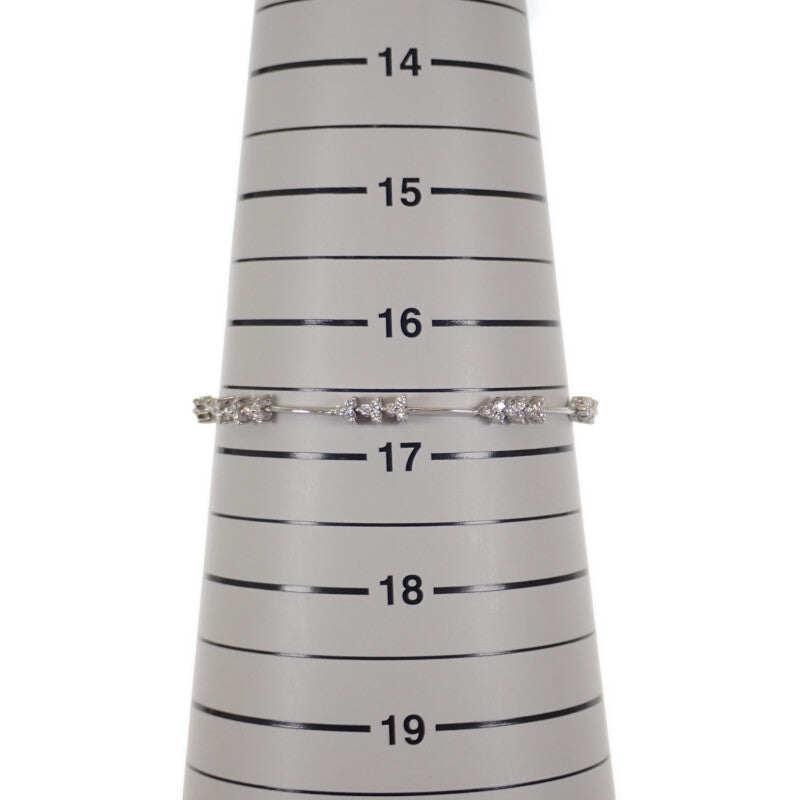 デザイン ジュエリー ブレスレット K18ホワイトゴールド ダイヤモンド レディース【中古】【Aランク】