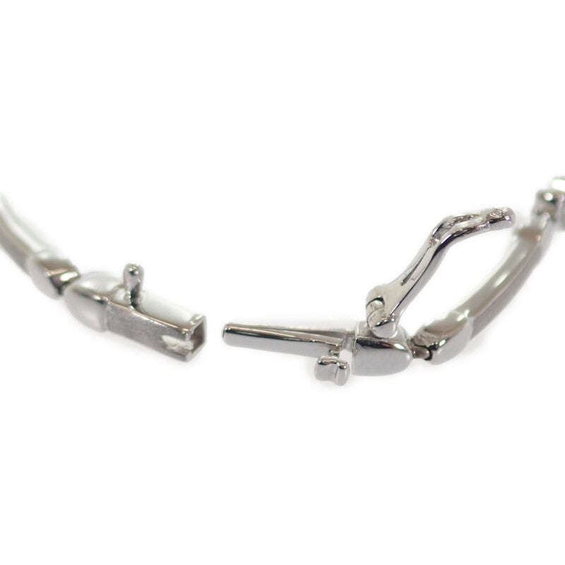 デザイン ジュエリー ハート ブレスレット K18ホワイトゴールド ダイヤモンド レディース【中古】【Aランク】