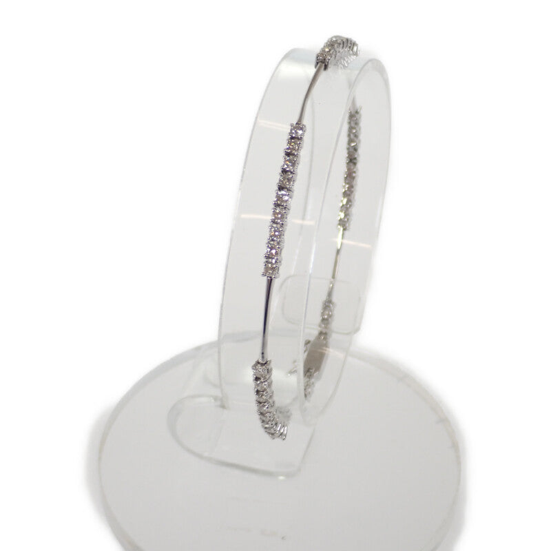 デザイン ジュエリー ブレスレット K18ホワイトゴールド ダイヤモンド レディース メンズ【中古】【Aランク】