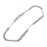 【中古】 デザイン ジュエリー ブレスレット K18ホワイトゴールド ダイヤモンド レディース メンズ【Aランク】