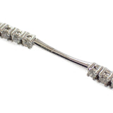 【中古】 デザイン ジュエリー ブレスレット K18ホワイトゴールド ダイヤモンド レディース メンズ【Aランク】