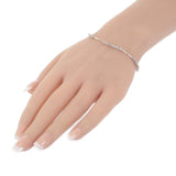 【中古】 デザイン ジュエリー ブレスレット K18ホワイトゴールド ダイヤモンド レディース メンズ【Aランク】