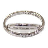 ミキモト MIKIMOTO クロスダイヤ 11.5号 リング K18ホワイトゴールド ダイヤモンド レディース【中古】【Aランク】