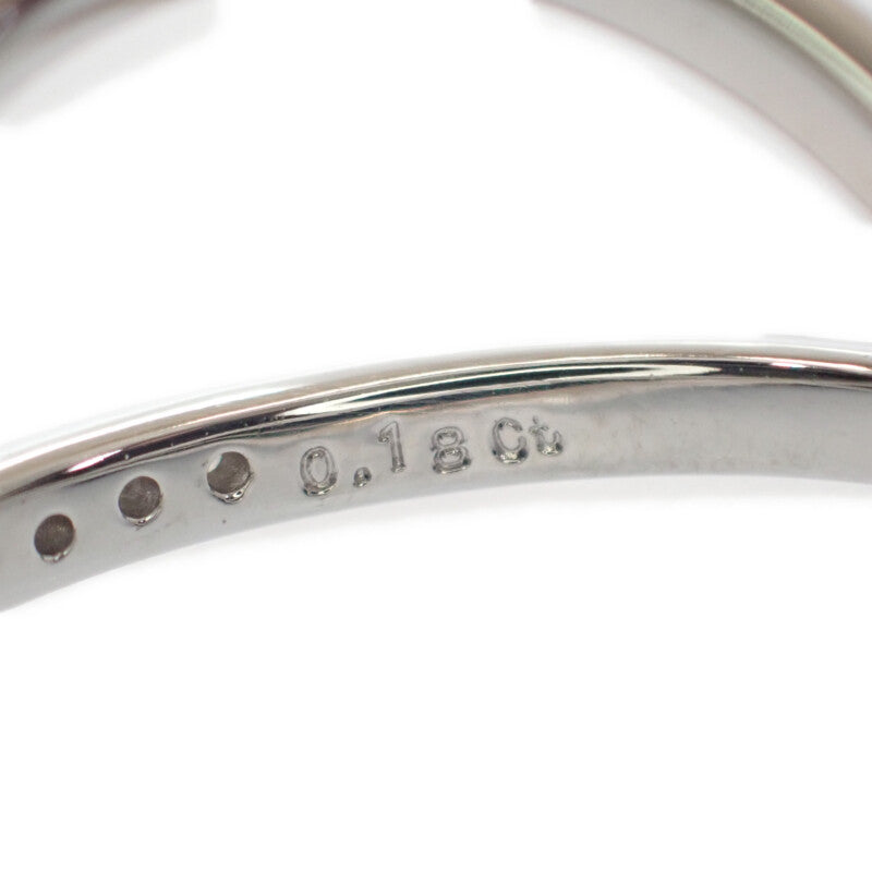 ミキモト MIKIMOTO クロスダイヤ 11.5号 リング K18ホワイトゴールド ダイヤモンド レディース【中古】【Aランク】