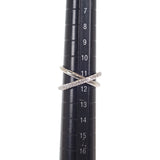 ミキモト MIKIMOTO クロスダイヤ 11.5号 リング K18ホワイトゴールド ダイヤモンド レディース【中古】【Aランク】