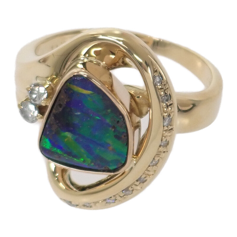 デザイン ジュエリー 12号 リング K18イエローゴールド ボルダー