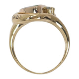 デザイン ジュエリー 12号 リング K18イエローゴールド ボルダーオパール ダイヤモンド レディース【中古】【Aランク】