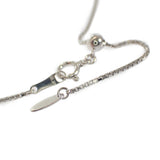 【中古】 デザイン ジュエリー ティアドロップ ネックレス K18ホワイトゴールド ブラックオパール ダイヤモンド レディース【Aランク】