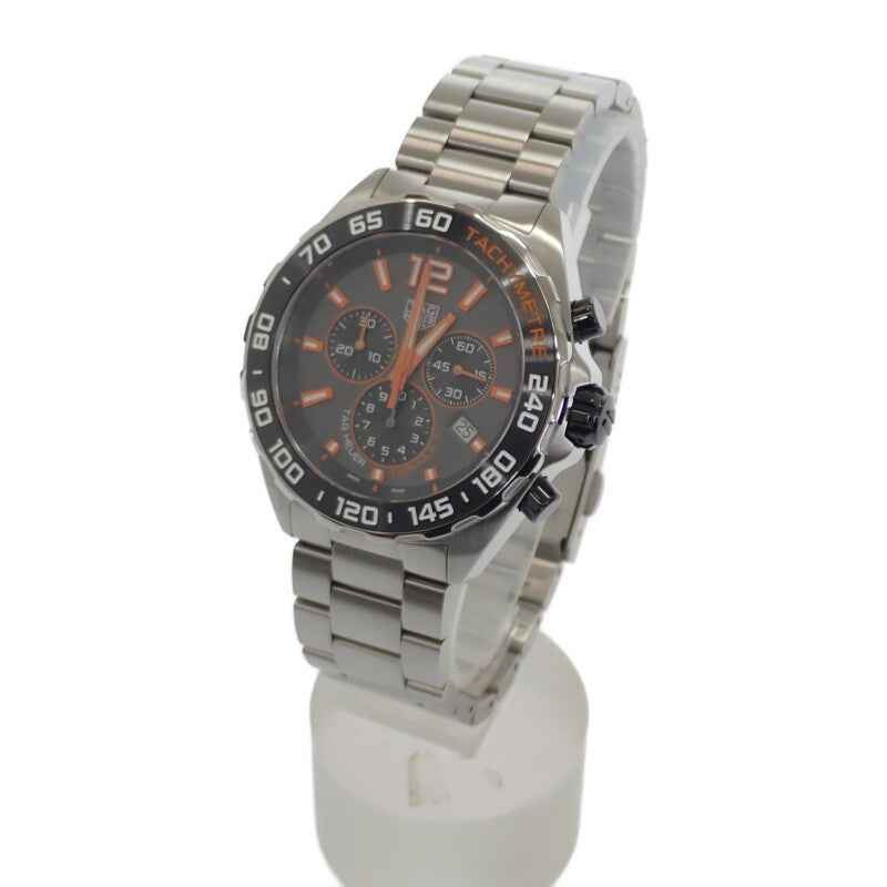 タグホイヤー TAG HEUER フォーミュラ1 クロノグラフ CAZ101AH.BA0842 腕時計 ステンレススチール クオーツ グレー文字盤 メンズ【中古】【Aランク】