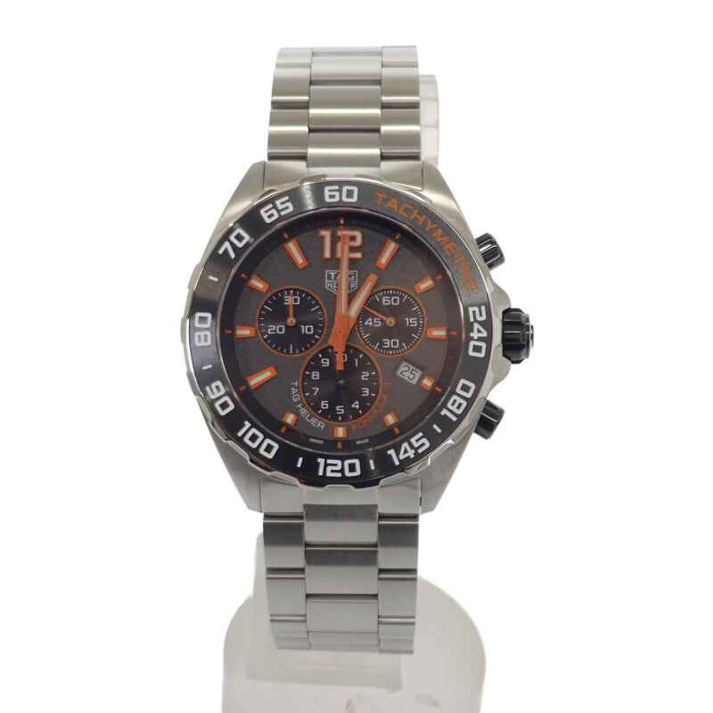 タグホイヤー TAG HEUER フォーミュラ1 クロノグラフ CAZ101AH.BA0842 腕時計 ステンレススチール クオーツ グレー文字盤 メンズ【中古】【Aランク】