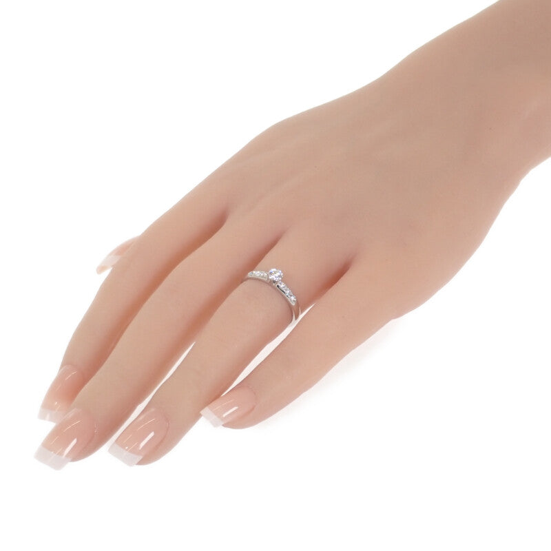 MIKIMOTO 御木本 鑽石 10號 DGR-1196R 戒指 Pt950鉑金 鑽石 女士【中古】【A級】