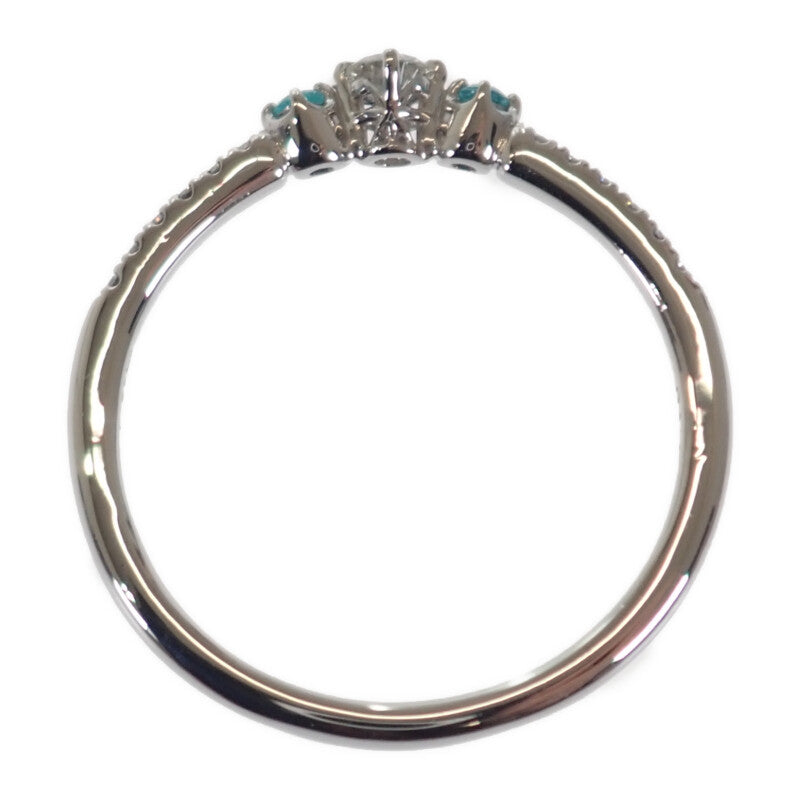 スタージュエリー STAR JEWELRY 10号 リング Pt950プラチナ パライバトルマリン ダイヤモンド レディース【中古】【Aランク】