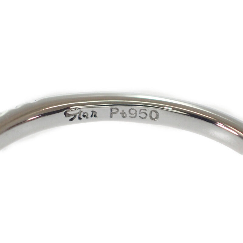 スタージュエリー STAR JEWELRY 10号 リング Pt950プラチナ パライバトルマリン ダイヤモンド レディース【中古】【Aランク】