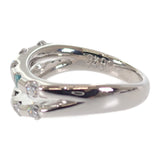 【中古】 デザイン ジュエリー リング Pt900プラチナ 12号 ダイヤモンド パライバトルマリン レディース【Aランク】