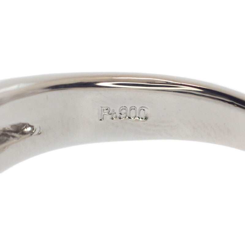 デザイン ジュエリー 12号 リング Pt900プラチナ ダイヤモンド パライバトルマリン レディース【中古】【Aランク】
