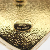 シャネル CHANEL ココマーク ハートピアス I24P刻印 ABC742 ピアス メタル ネイビー ゴールド ゴールド金具 レディース【中古】【Aランク】