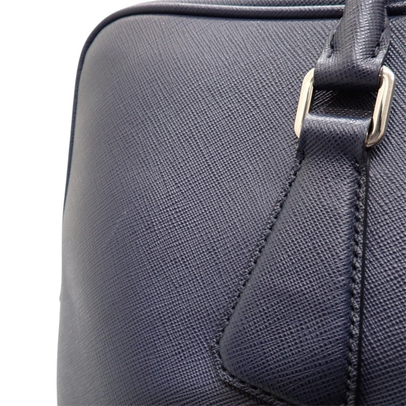 プラダ PRADA ビジネス 2VE3689Z2F0216 ブリーフケース サフィアーノ ネイビー メンズ【中古】【Aランク】
