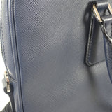プラダ PRADA ビジネス 2VE3689Z2F0216 ブリーフケース 2WAYバッグ サフィアーノ ネイビー メンズ【中古】【Aランク】