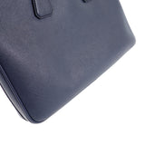 プラダ PRADA ビジネス 2VE3689Z2F0216 ブリーフケース 2WAYバッグ サフィアーノ ネイビー メンズ【中古】【Aランク】