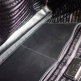 プラダ PRADA ビジネス 2VE3689Z2F0216 ブリーフケース 2WAYバッグ サフィアーノ ネイビー メンズ【中古】【Aランク】