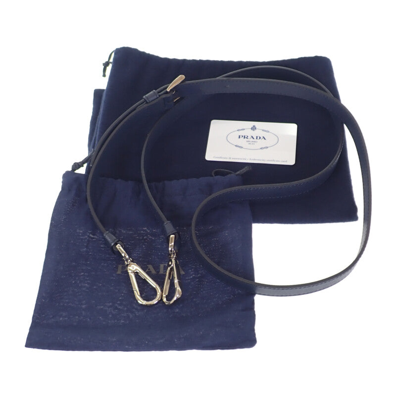 プラダ PRADA ビジネス 2VE3689Z2F0216 ブリーフケース サフィアーノ ネイビー メンズ【中古】【Aランク】