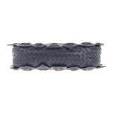 ボッテガヴェネタ BOTTEGA VENETA ループショルダーバッグ ハンドバッグ レザー ブラック レディース【中古】【ABランク】