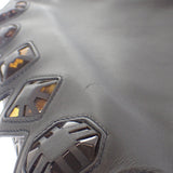 ボッテガヴェネタ BOTTEGA VENETA ループショルダーバッグ ハンドバッグ レザー ブラック レディース【中古】【ABランク】