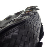 ボッテガヴェネタ BOTTEGA VENETA ループショルダーバッグ ハンドバッグ レザー ブラック レディース【中古】【ABランク】