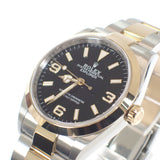 ロレックス ROLEX エクスプローラー 1 124273 腕時計 ステンレススチール イエローゴールド 自動巻き ブラック文字盤 メンズ【中古】【Aランク】