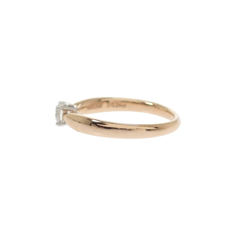 蒂芙尼 TIFFANY&Co. Harmony 系列 8號 戒指 K18玫瑰金 Pt950鉑金 黃金 鑽石 女款【中古】【A級品】