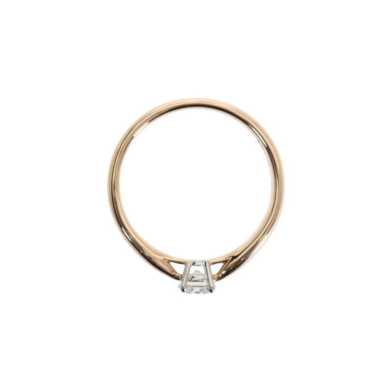 蒂芙尼 TIFFANY&Co. Harmony 系列 8號 戒指 K18玫瑰金 Pt950鉑金 黃金 鑽石 女款【中古】【A級品】