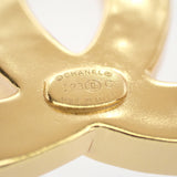 シャネル CHANEL ココマークブローチ ストライプ ブローチ メタル ゴールド ホワイト レディース【中古】【Aランク】