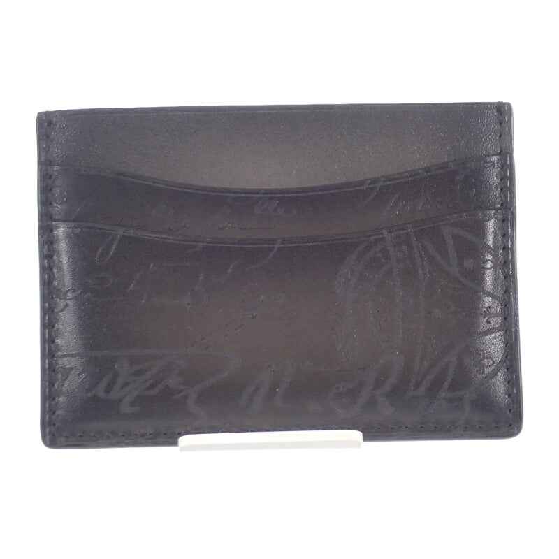 ベルルッティ Berluti バンブーネオスクリット BAMBOU_NEO-JOUR-V2 カードケース レザー ブラック メンズ【中古】【Aランク】