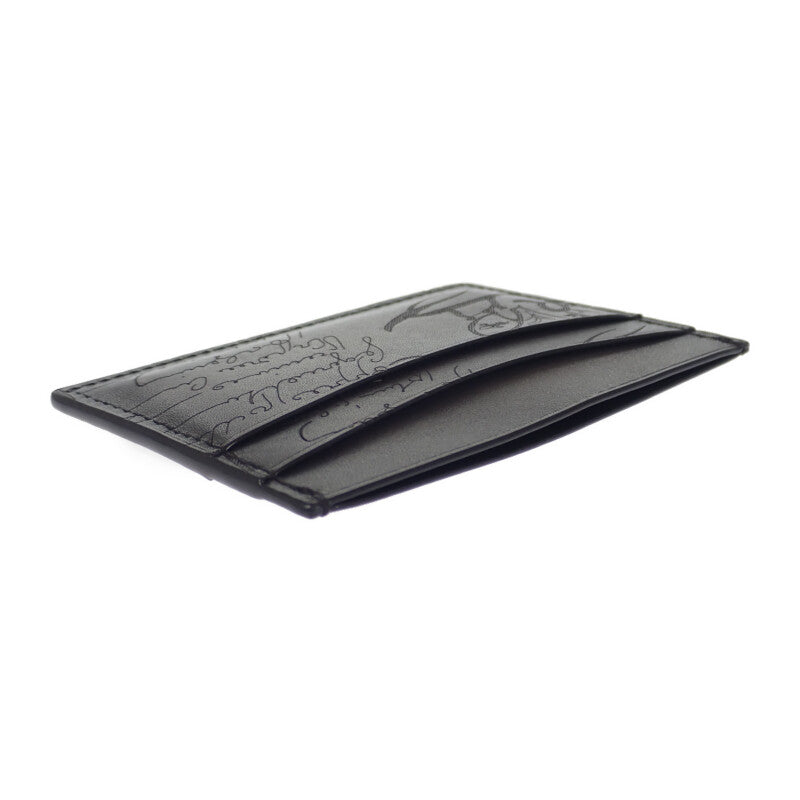 ベルルッティ Berluti バンブーネオスクリット BAMBOU_NEO-JOUR-V2 カードケース レザー ブラック メンズ【中古】【Aランク】
